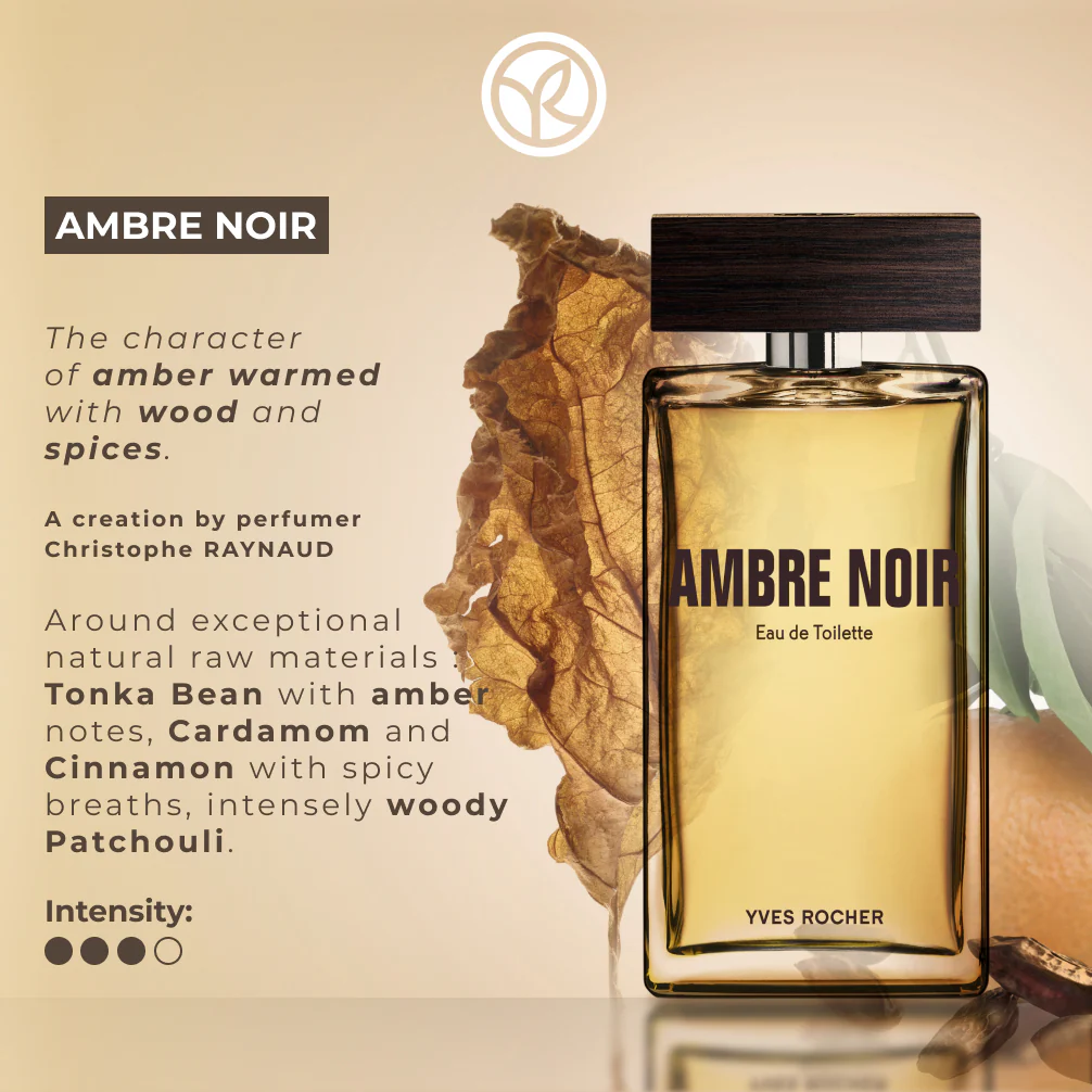 Eau de toilette for men Ambre Noir 100 ml - Image 3